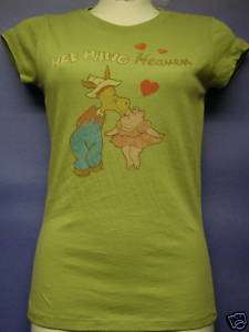   Heaven Donkey & Pig From Hee Haw Babydoll Style Jr. Girl T shirt New