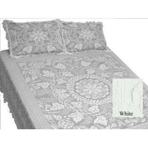  Tuscany Queen White Bedspread