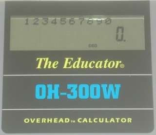 Casio The Educator OH 300W Overhead Calculator With Box  