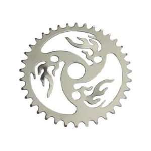 Lowrider Bike  Bicycle Chainring Fire 36t Chrome Sports 