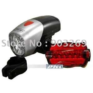  bicycle light 5 leds front bicycle torch + 6 leds rear bike light 