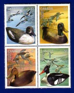 Canada 2006 Duck Decoys Block 4 Stamp Set MNH   