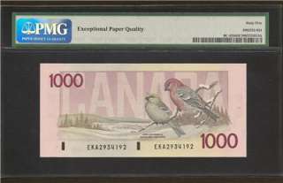 1988 $1000 BILL CANADA PMG GEM CU 65 EPQ  