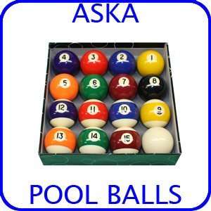  Billiard Pool Balls Set Aska PB01 Pool Ball Set Sports 