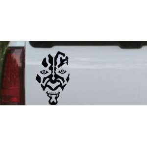  5.5in X 8.5in Black    Star Wars Darth Maul Car Window 