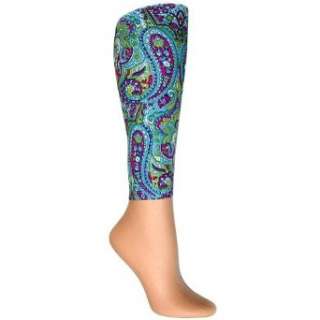   Blue Paisley Multicolored Leggings Footless Tights Clothing
