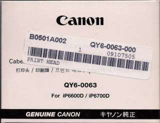 Canon Print Head NIB QY6 0050 QY6 0063 QY6 0070 QY6 0072 QY6 0075 