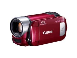 CANON LEGRIA FS406 FLASH MEMORY Red DIGITAL VIDEO CAMCORDER Wide LCD 