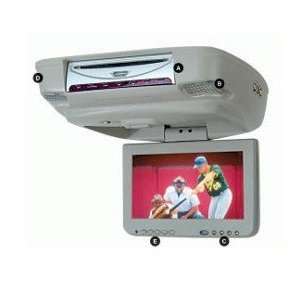   Davis ADM167GY 7 Gray Flip Down Monitor with DVD Player Automotive