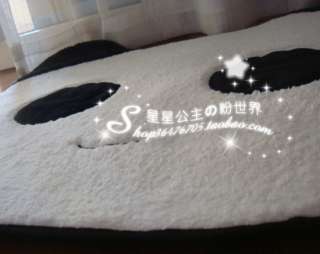   & White Rug Panda Bear Face Doormat Mat Pad Small Carpet tile  