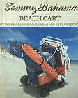 Tommy Bahama All Terrain Beach Cart folding flat hold 4 chairs&1 