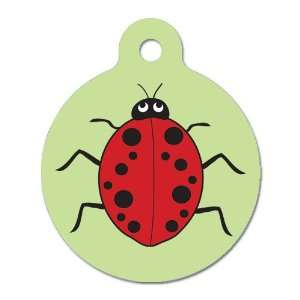  Lady Bug   Pet ID Tag, 2 Sided Full Color, 4 Lines Custom 