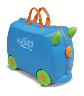   Trunki Terrance Blue Ride On Childrens Suitcase Luggage NEW  