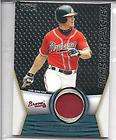 CHIPPER JONES 2012 TOPPS COMMEMORATIVE HISTORICAL STITCHES PATCH CARD 