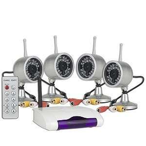  Wireless Surveillance Camera Kit w/4 Channel Wireless 