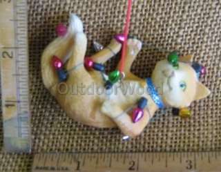   Wrapped In Christmas Lights Resin Christmas Ornament. New With Tag