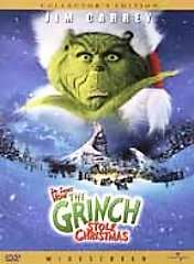 How the Grinch Stole Christmas DVD, 2001, Full Frame 025192127526 
