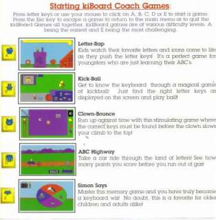 KidBoard Coach PC CD kids learn keyboard skills & games  