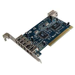  5 Port USB 2.0 / 3 Port FireWire PCI Card Electronics