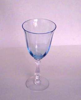 Cambridge Wine Glass   Blue Bowl   Elegant Stem  