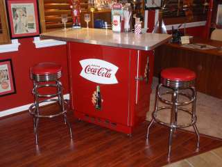 1950s Coca Cola Coke Slider Machine Refrigerator and Lunch Countertop 