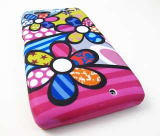 BIZARRE CARTOON FLOWER HARD CASE COVER MOTOROLA DROID RAZR MAXX XT916 