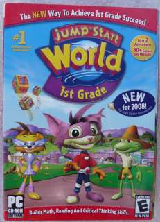 NEW Children Jump Start World 1st Grade PC Game Math  
