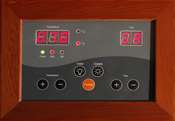 CONTROL PANEL   HeatWave Saunas™ come equipped with dual easy touch 