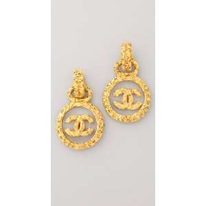    WGACA Vintage Vintage Chanel Byzantine Circle Earrings Jewelry