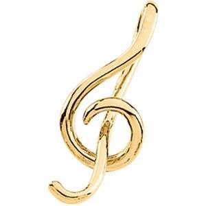  14K White Gold Music Symbol Pendant DivaDiamonds Jewelry