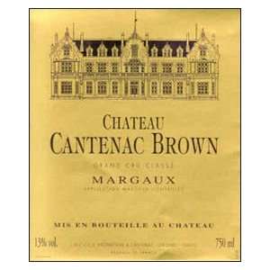  2008 Chateau Cantenac Brown Margaux 750ml Grocery 