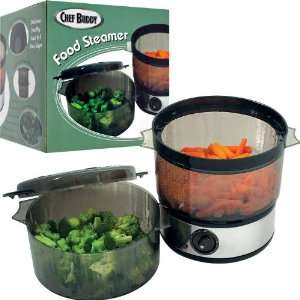  Chef BuddyT Food Steamer includes Timer and two containers 