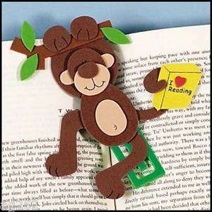 Monkey I Love Reading Bookmark Clip Craft Kit ABCraft  
