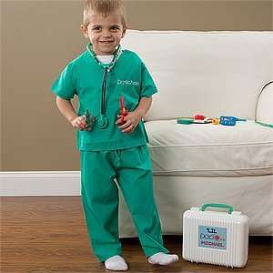  Kids Personalized Doctors Scrubs Costume Toys & Games
