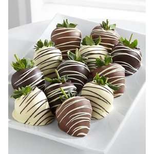   Edibles Classic Belgian Chocolate Covered Strawberries   Double Dipped