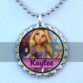 Tangled Personalized Bottlecap Necklace UR Name  
