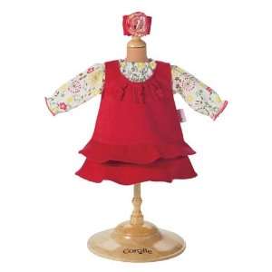   Corolle 14 Inch Classic Baby Doll Fashions Red Dress Set Toys & Games