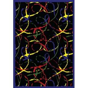  Silly String Classroom Rug   109 x 132 Rectangle