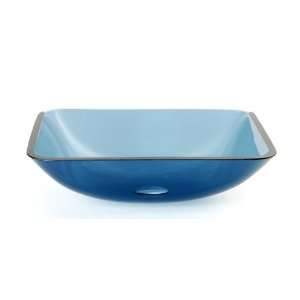   Clear Tempered Glass Bowl 18 7/8 x 14 7/8 x 5 1/2