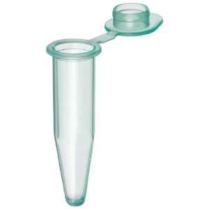  BrandTech 781310 Plastic 0.5mL PCR Tube with Flat Cap, Clear 