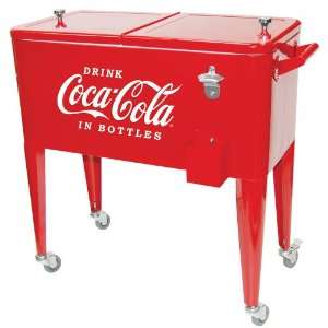  Old Fashioned Coca Cola Ice Chest Cart Cooler Kitchen 