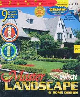 Punch Master Landscape & Home Design PC CD powerful land, house 