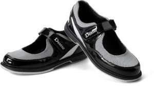 Dexter Women Mary Jane Black or Pink with Silver Velcro Bowling Shoe 