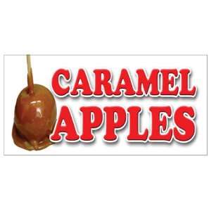  CARAMEL APPLES Concession Decal candy apple cart signs 