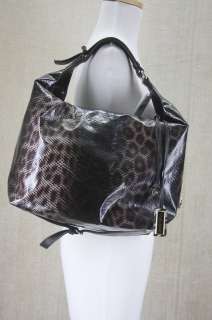   Beales Dark grey brown Snake Print Hobo bag purse NEW $1195  