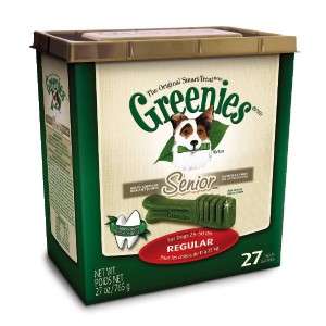 Greenies Senior Dental Dog Treat Canister 27oz ~REGULAR  