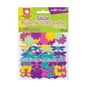  Fibre Craft Glitter Foam Mini Packs 58/Pkg Butterflies 