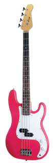 New Kay KB24P Electric Bass Guitar  Pink  