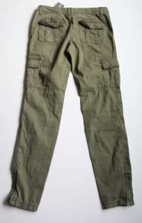   Abercrombie A&F Skinny Cargo Cord Pants sz.4 Perfect Stretch Green NEW