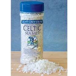 Celtic Sea Salt Light Grey 8 oz Plastic Shaker Jar 728060107100  